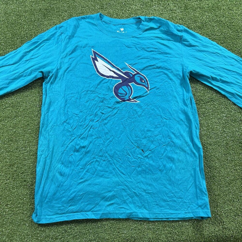 Charlotte Hornets Fanatics Men's Large Teal Logo T-Shirt NBA NWOT